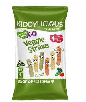 Kiddylicious 蔬菜脆棒4包裝9m+ (4x12g)