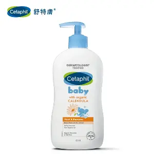 舒特膚 - Cetaphil 嬰兒溫和潔膚二合一沐浴露洗髮水 [含天然金盞花] 400ml