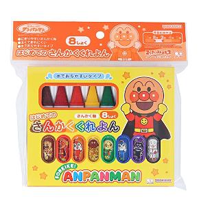 Anpanman 麵包超人8色蠟筆