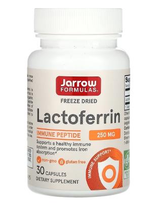 美國 Jarrow Formulas 杰諾 凍乾乳鐵蛋白250mg30 粒（人&寵物適用）