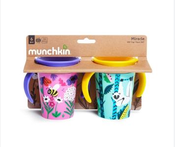 Munchkin 360度 Wildlove學飲杯6oz 2個裝