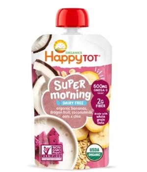 有機袋裝果泥 香蕉&火龍果&椰奶&燕麥&奇亞籽口味 113g