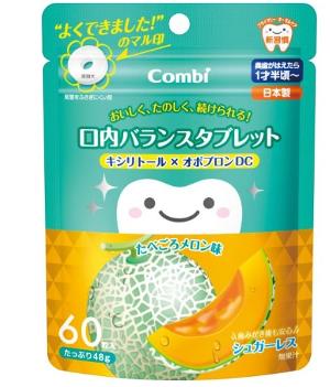 Combi 1歲半起幼兒健齒糖( 蜜瓜味) 60粒