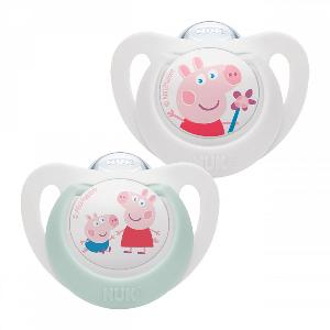 Star - Peppa Pig 矽膠安撫奶嘴連盒 2個裝