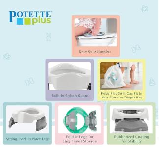 Potette Plus 2合1 輔助廁板旅行便盆