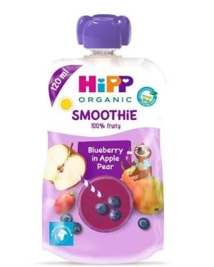 Smoothie Organic Blueberry in Apple Pear, 120 ml
