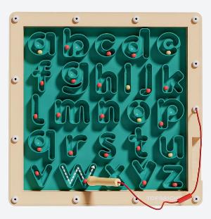 ABC 磁吸字母描繪學習板 36m+