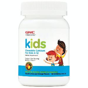 美國 GNC 兒童鈣咀嚼片60粒 (4-12歲)