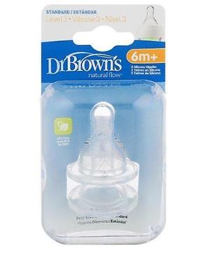 Dr. Brown's 標準奶嘴 (2個裝)